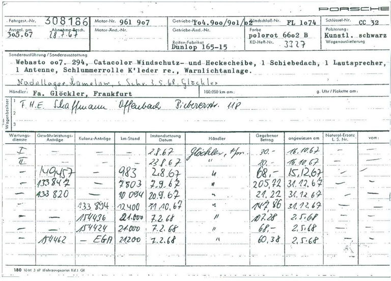 Porsche 911 S (F-Modell)