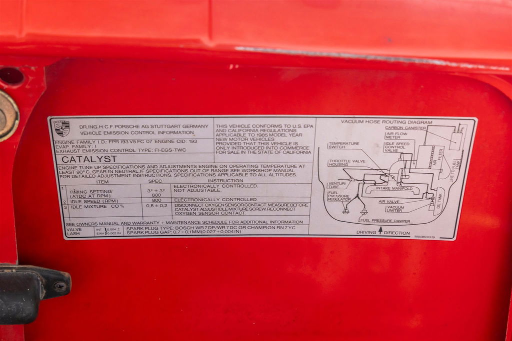 Porsche 911 Carrera 3.2 (US)