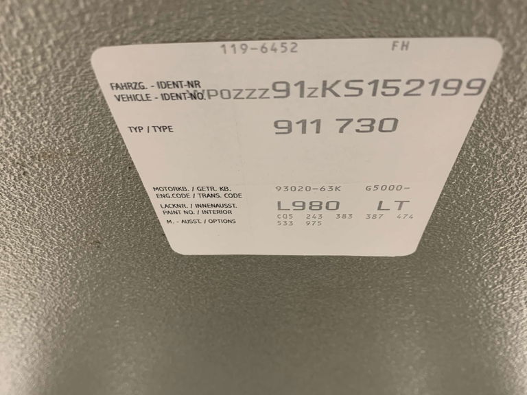 Porsche 911 Carrera 3.2 Speedster