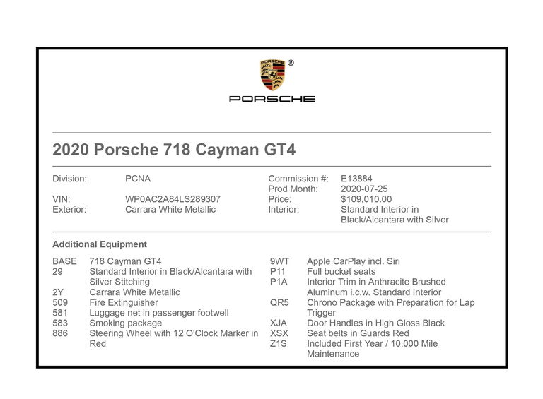 Porsche 718 Cayman GT4