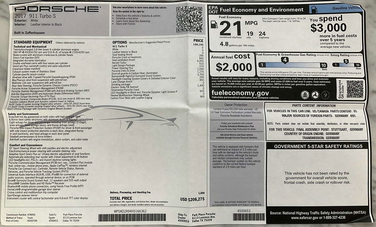 Porsche 991.2 Turbo S