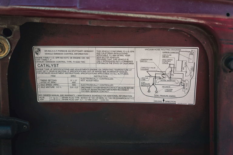 Porsche 911 Carrera 3.2 (US)