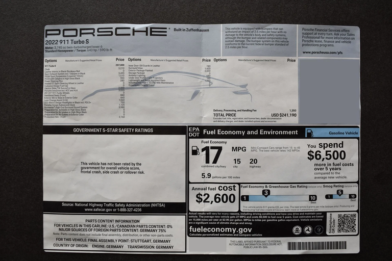 Porsche 992 Turbo S