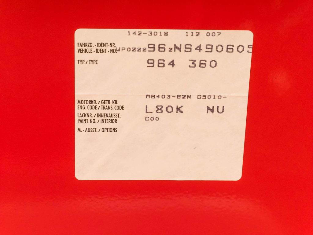 Porsche 964 Carrera RS