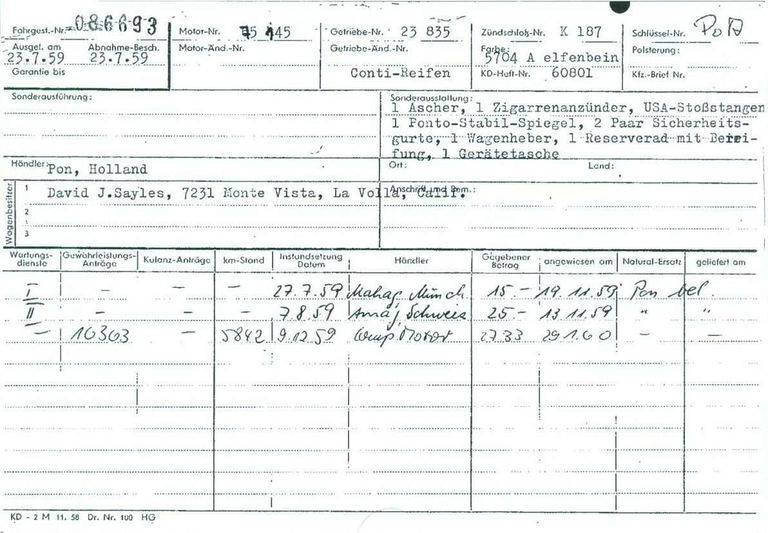 Porsche 356 A 1600 Convertible D