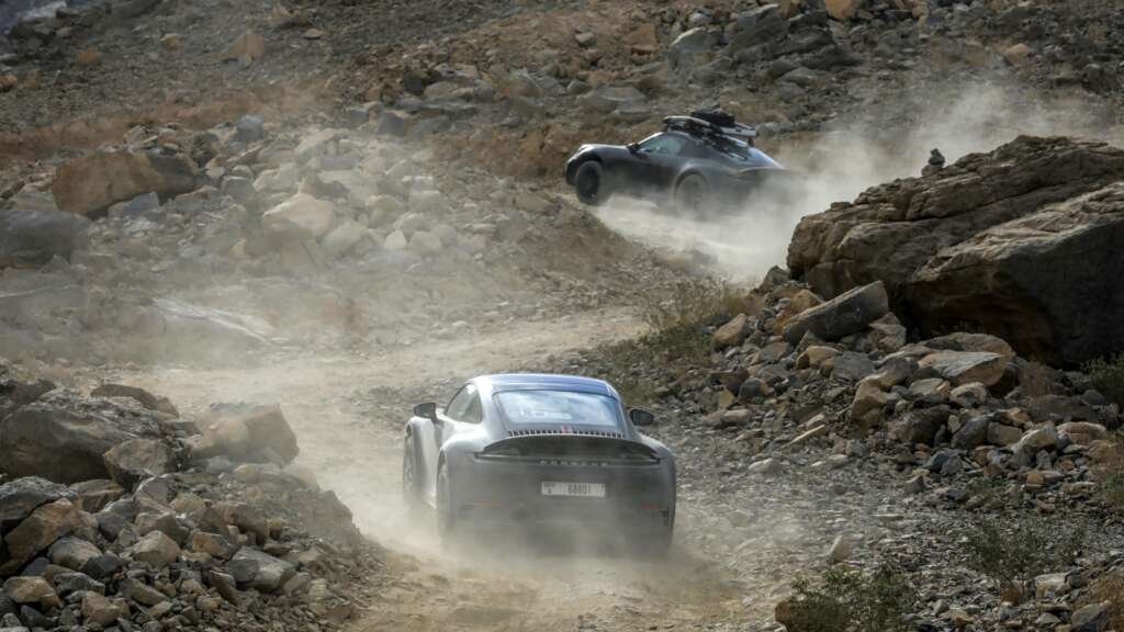 Porsche 911 Dakar testing in France