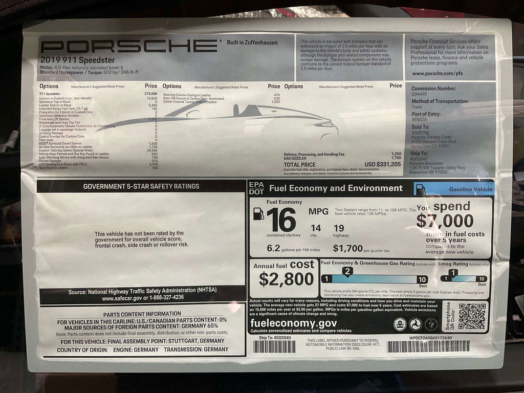 Porsche 991 Speedster