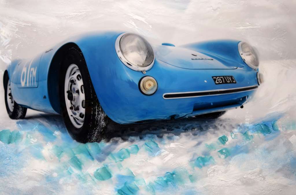 Dynamische Momente Blaue Serie Porsche 550 Spyder Dynamic Moments