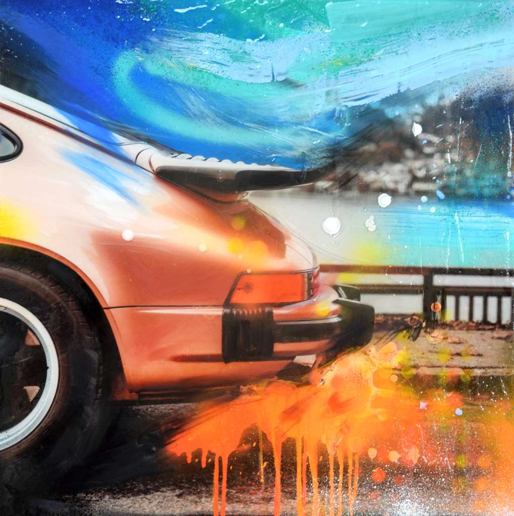 Dynamische Momente Porsche Farbversuchswagen 911 Carrera 3.2 Perlrosametallic