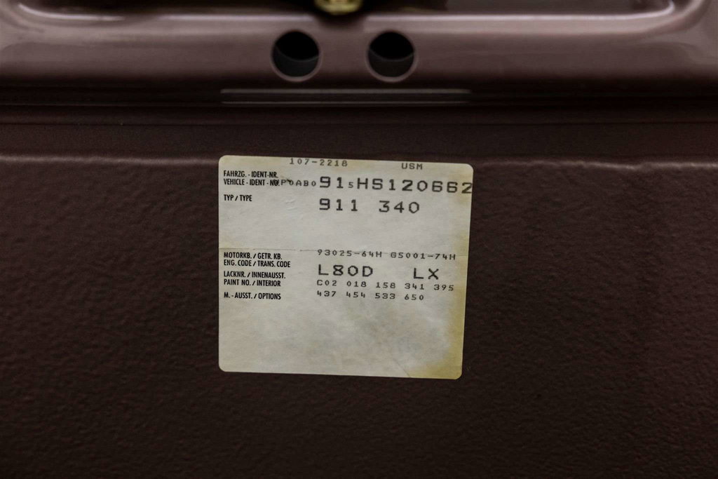 Porsche 911 Carrera 3.2 (US)