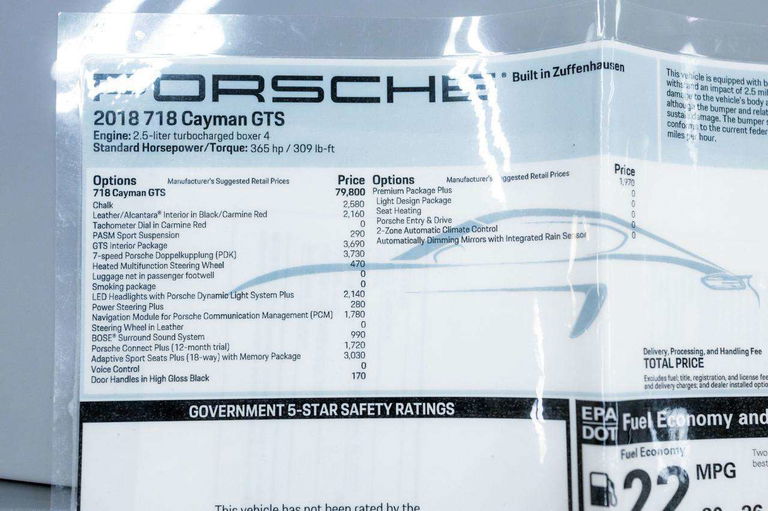 Porsche 718 Cayman GTS