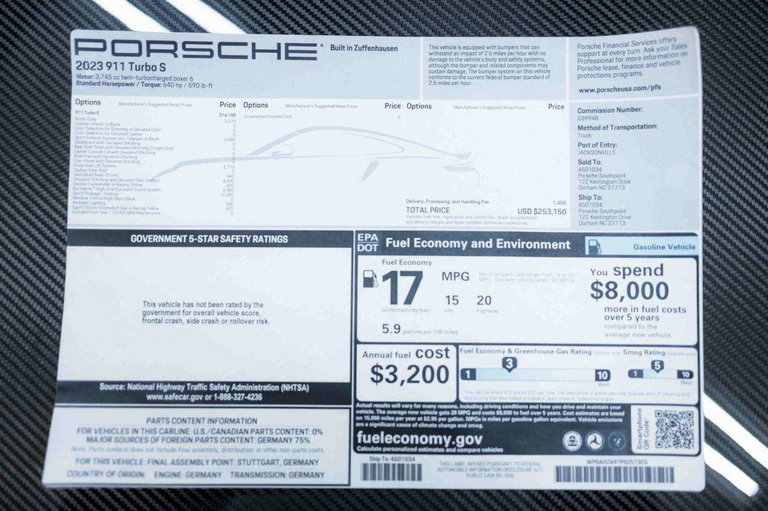 Porsche 992 Turbo S