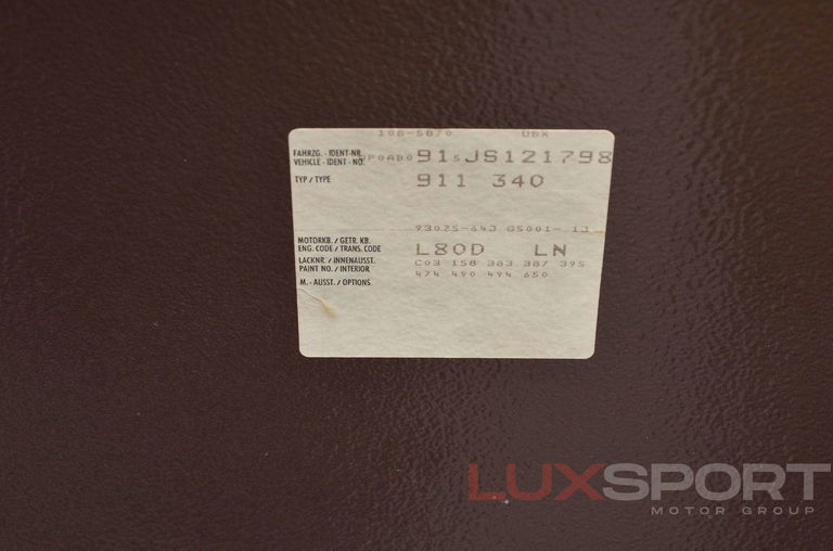 Porsche 911 Carrera 3.2 (US)