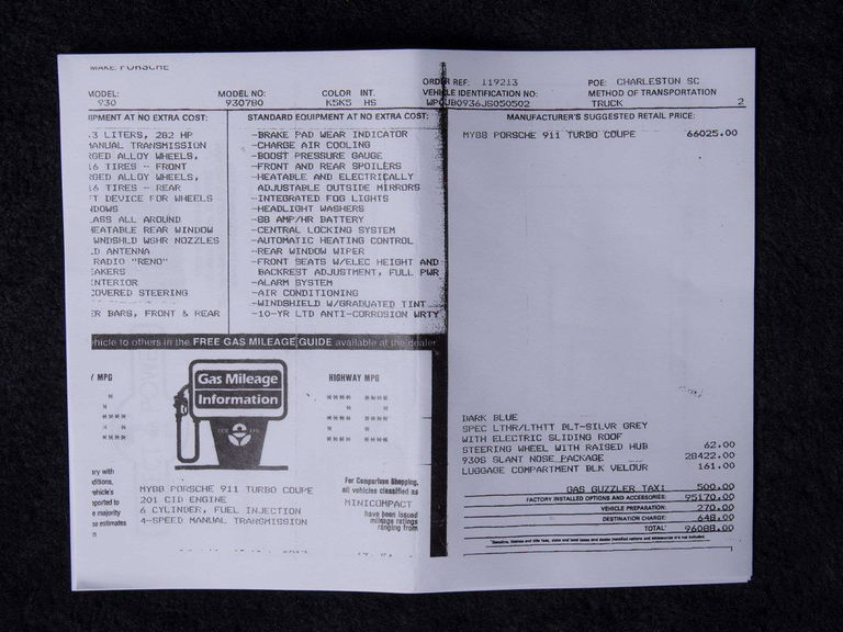 Porsche 911 Turbo Flachbau