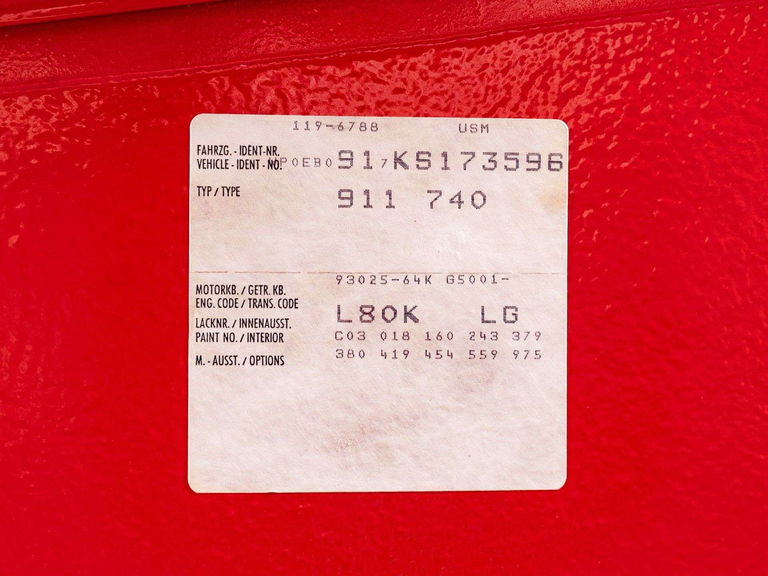 Porsche 911 Carrera 3.2 Speedster (US)