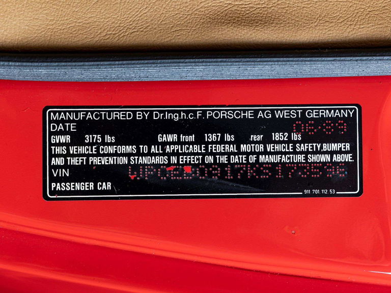 Porsche 911 Carrera 3.2 Speedster (US)