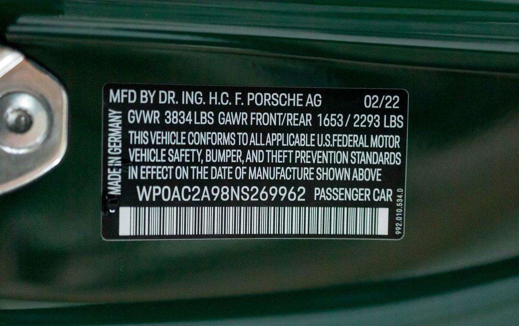 Porsche 992 GT3 Touring