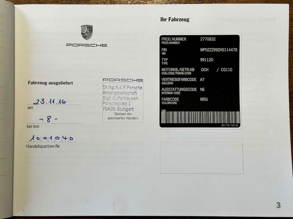 Porsche 991.2 Carrera S