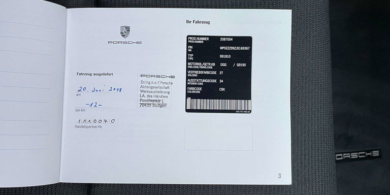 Porsche 991 GT3 Touring