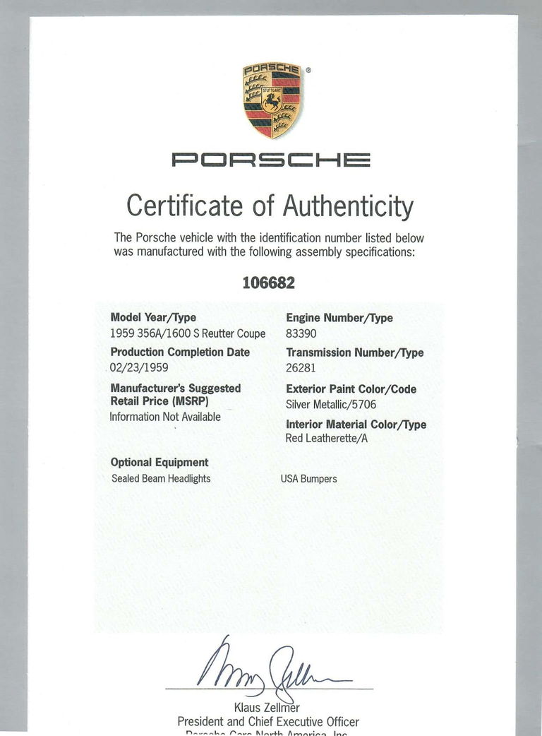 Porsche 356 A 1600 Super