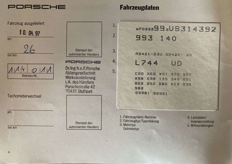 Porsche 993 Carrera 4S