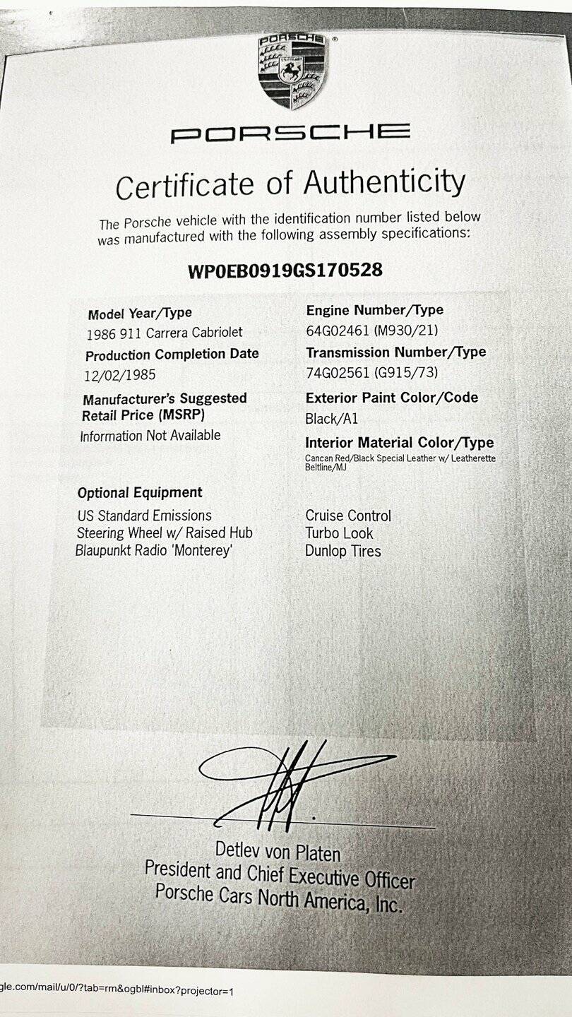 Porsche 911 Carrera 3.2 WTL