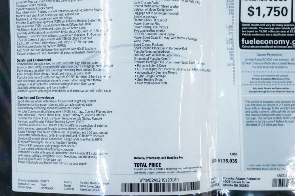 Porsche 991.2 Carrera S