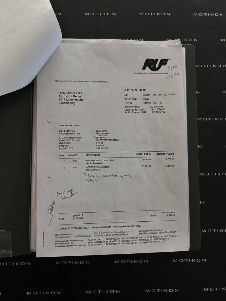 Porsche 996 RUF 3.6 R Kompressor