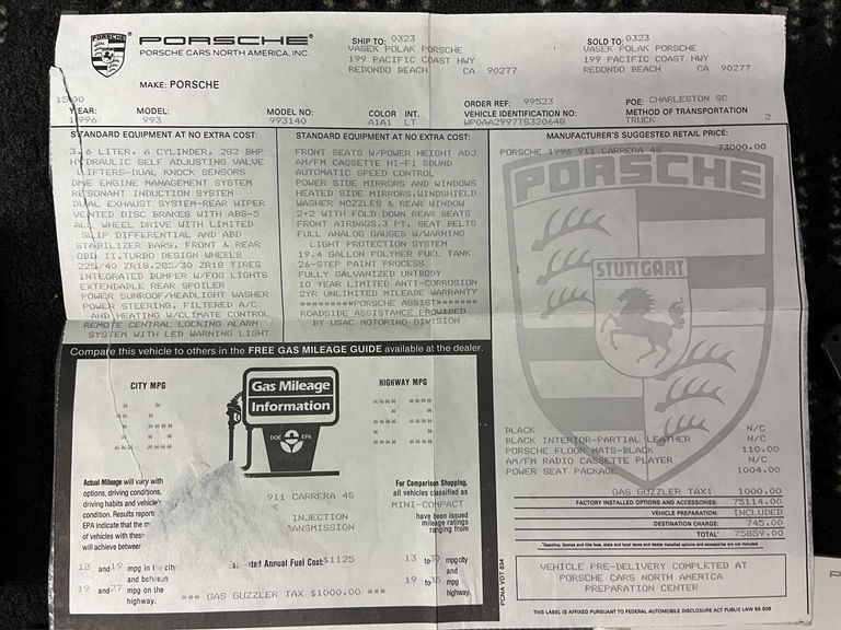 Porsche 993 Carrera 4S