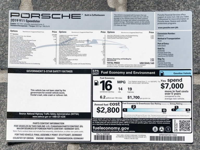 Porsche 991 Speedster