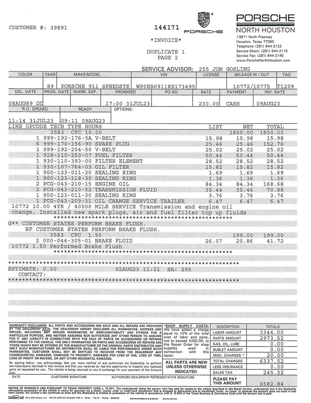 Porsche 911 Carrera 3.2 Speedster (US)