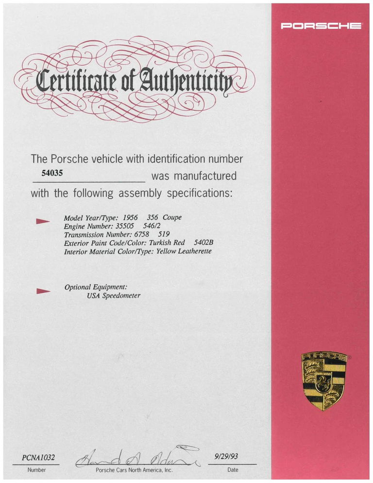 Porsche 356 Pre-A 1500