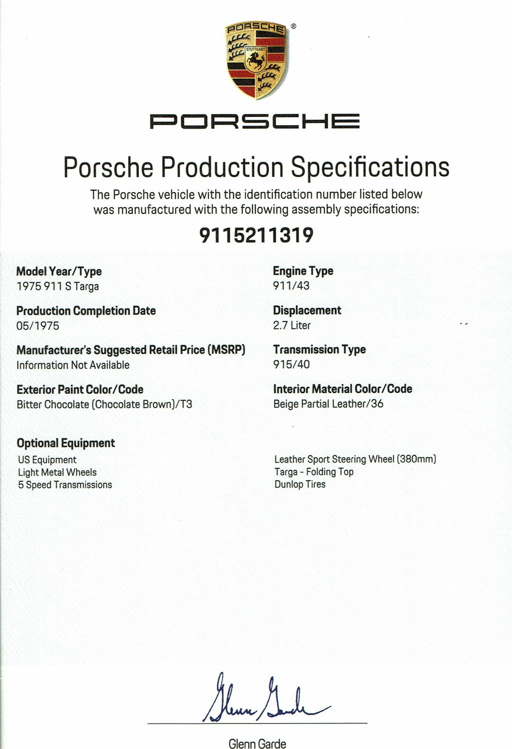 Porsche 911 S (G-Modell)