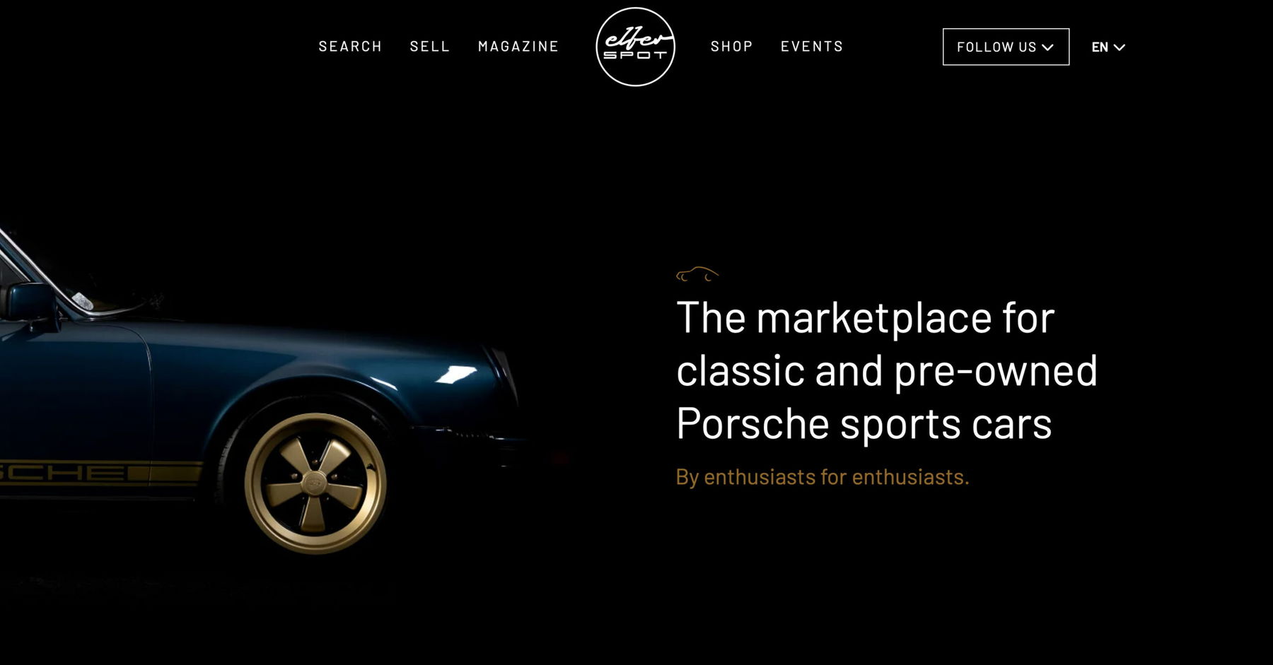 Start elferspot Marketplace for Porsche Sports Cars