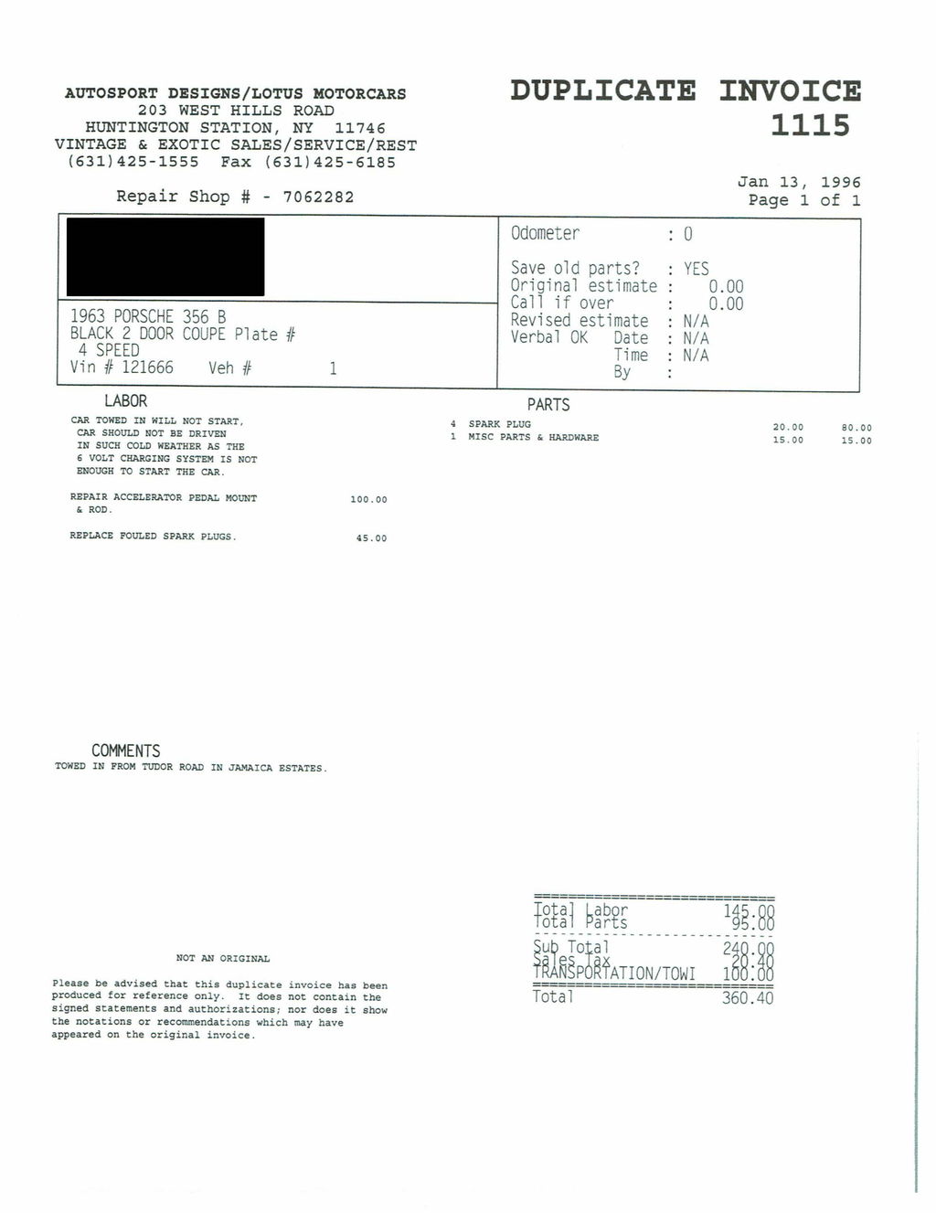 Porsche 356 B 1600 Super 90