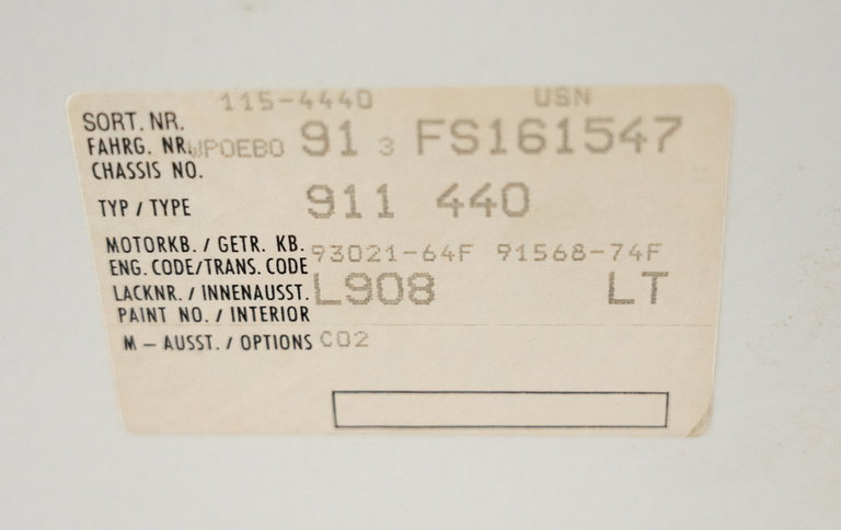 Porsche 911 Carrera 3.2