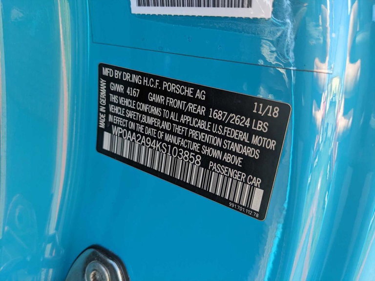 Porsche 991.2 Carrera T