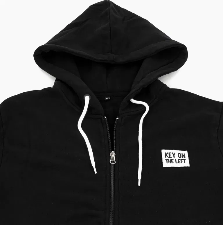 Hoodie Jacket Key on the left