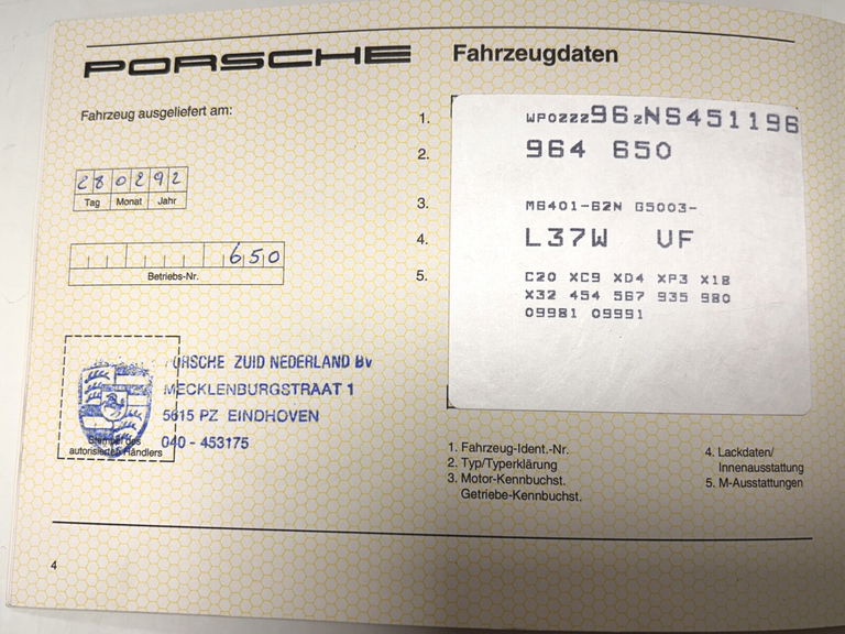 Porsche 964 Carrera 2 Cabrio WTL