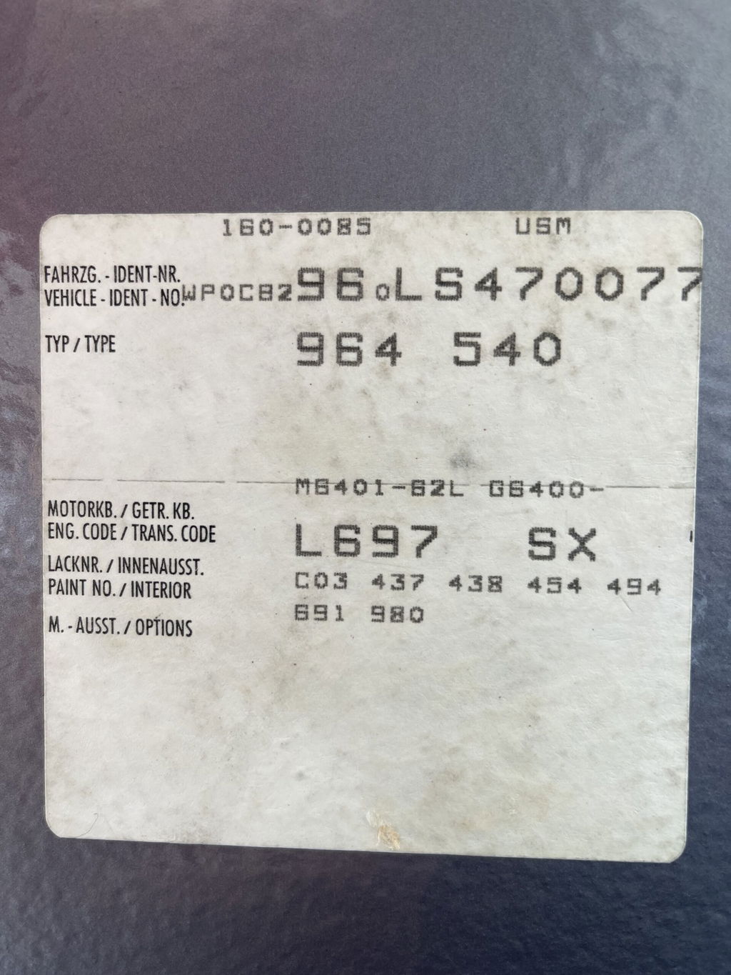 Porsche 964 Carrera 4