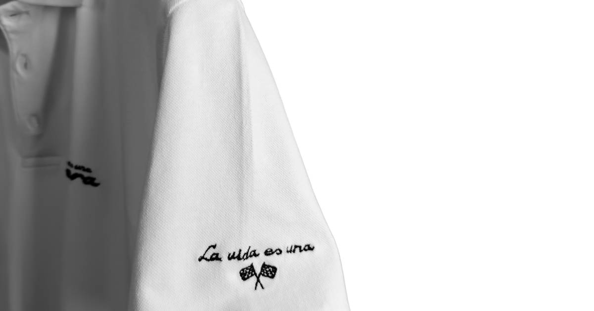 Polo Shirt La vida es una Carrera White - Driver's Collection ...