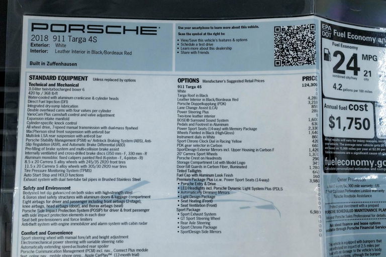 Porsche 991.2 Targa 4S