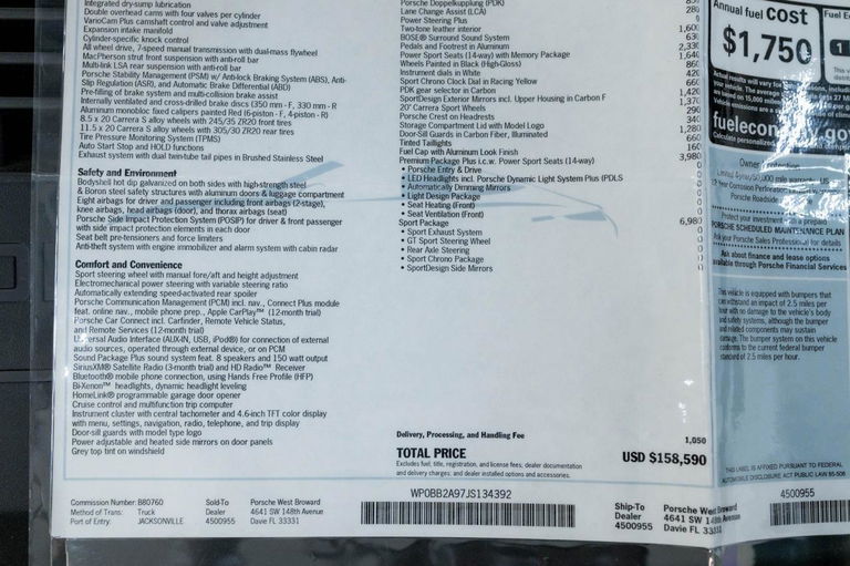 Porsche 991.2 Targa 4S