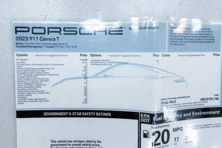 Porsche 992 Carrera T