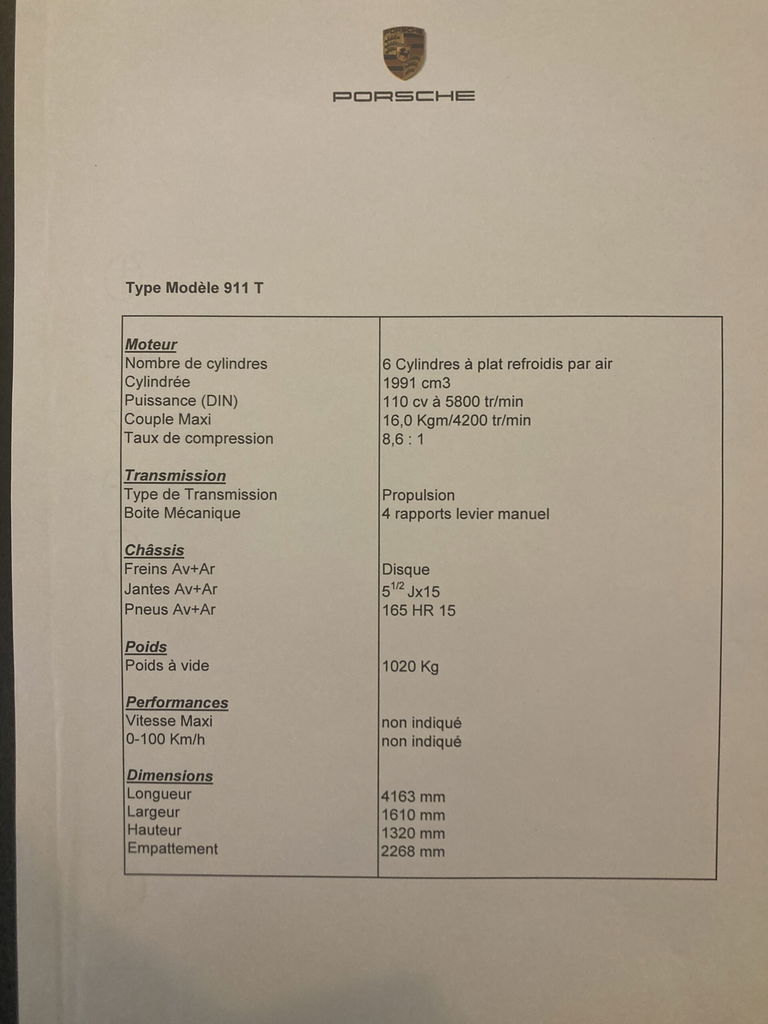Porsche 911 T