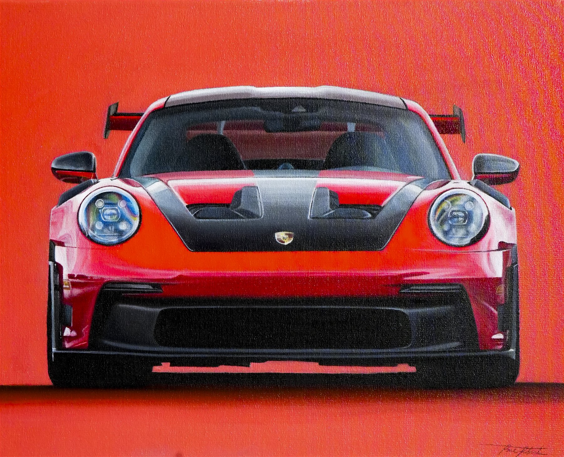 A painted Porsche 911 GT3 RS by Rae Roberts