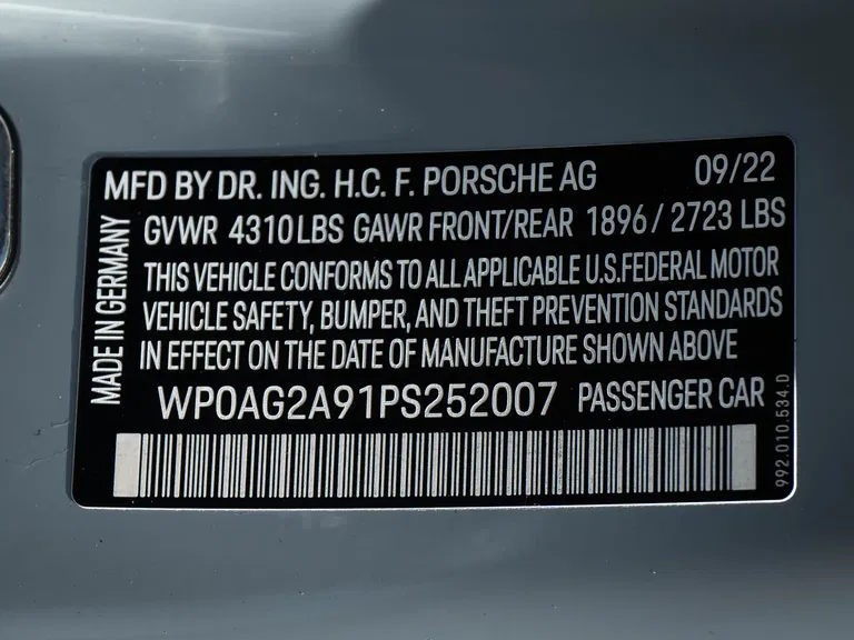 Porsche 992 Sport Classic