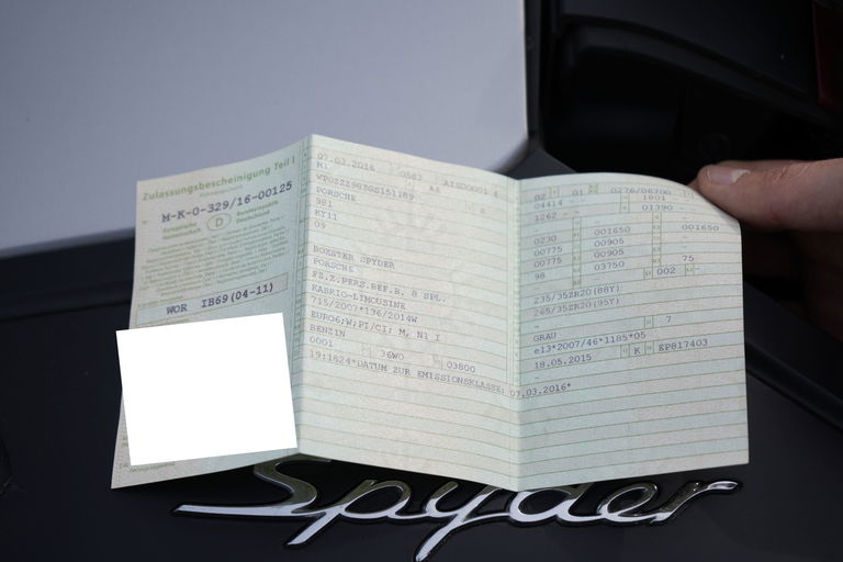 Porsche 981 Boxster Spyder