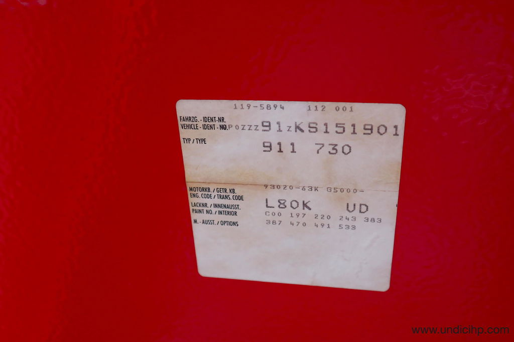 Porsche 911 Carrera 3.2 Speedster