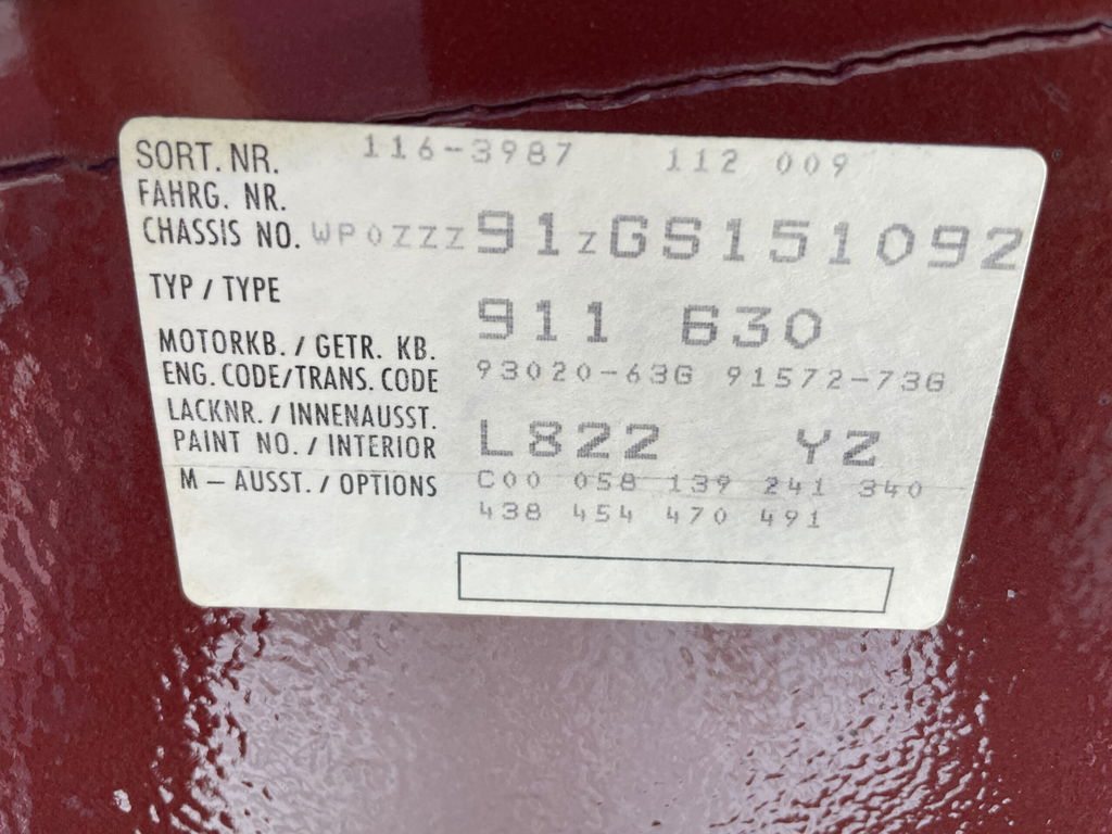 Porsche 911 Carrera 3.2 WTL